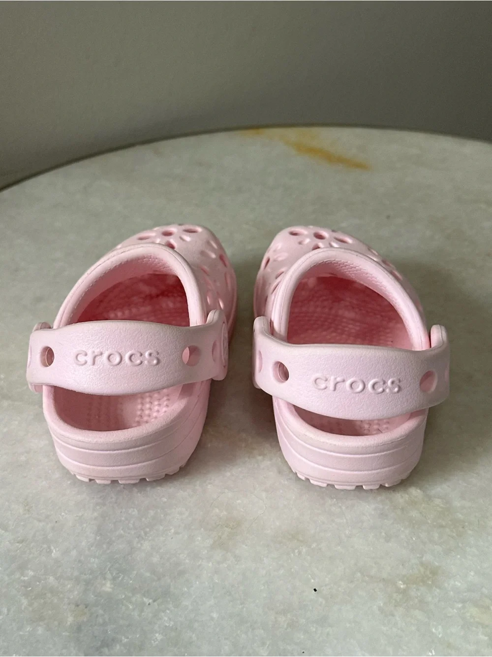 Crocs Toddler Classic Floral Cut-Out Clogs Pink Milk Size 4 Water Resistant